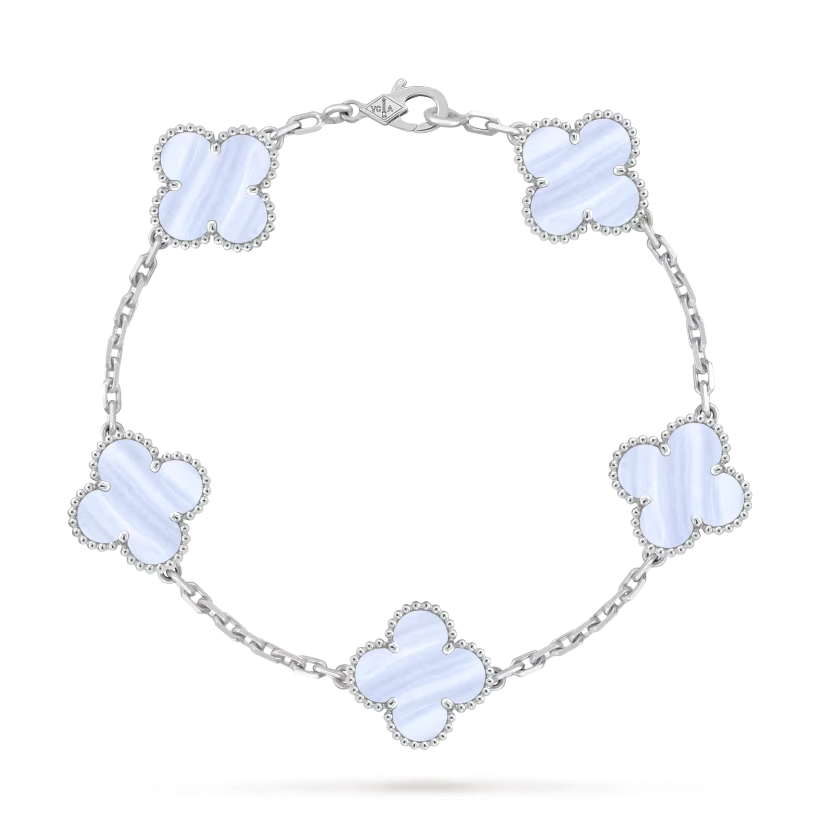 1 Браслет Vintage Alhambra, 5 мотивів з халцедоном - Зображення 1