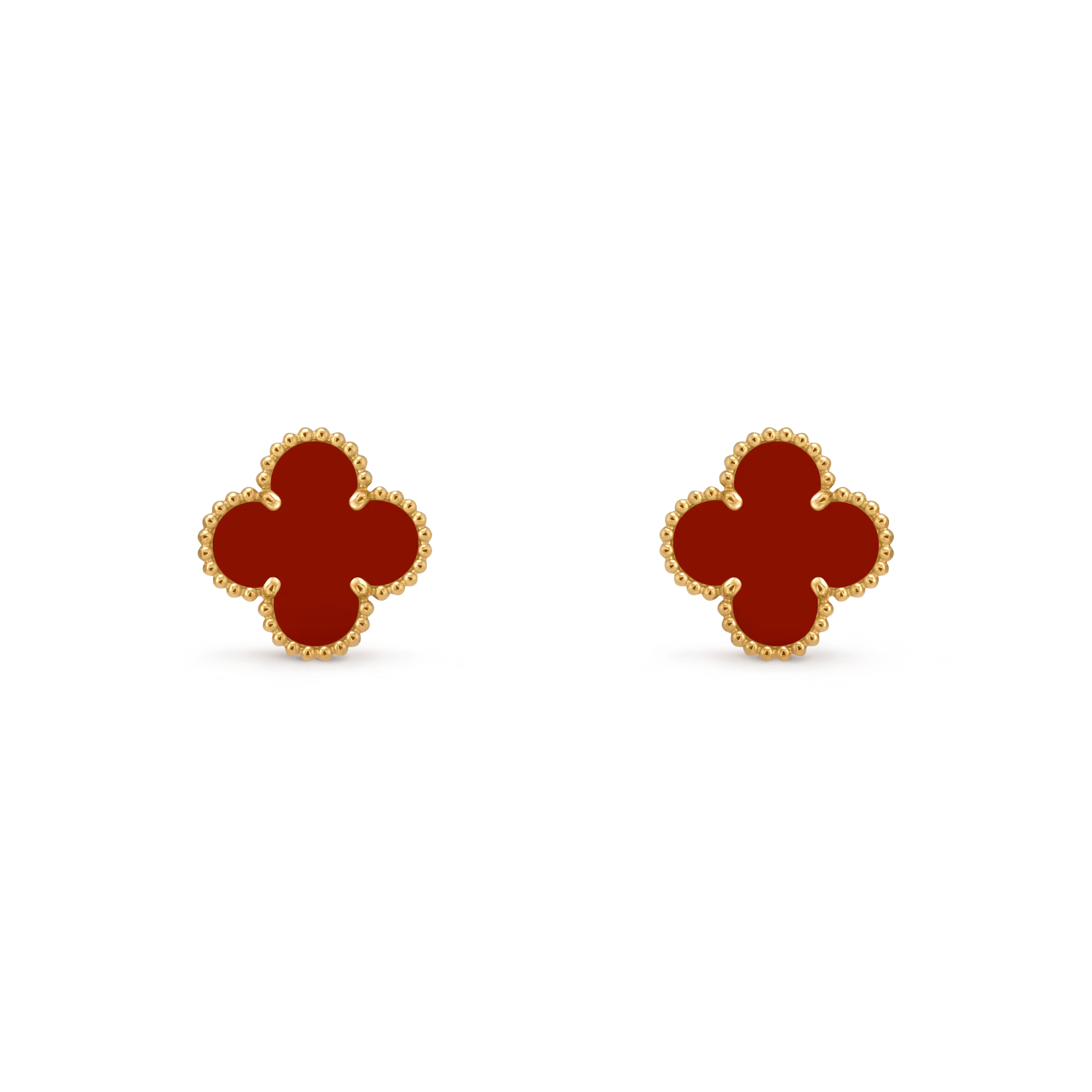 1 Сережки Vintage Alhambra з сердоліком - Зображення 1