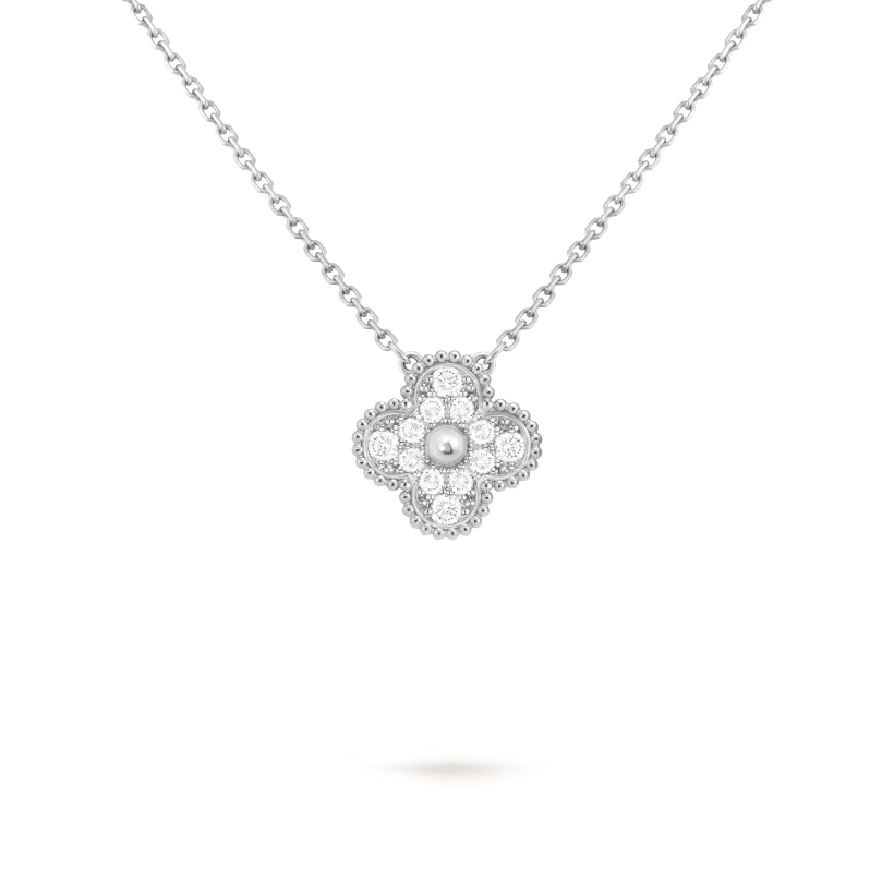 1 Підвіска Vintage Alhambra 1 мотив з діамантами 0,48 ct - Зображення 1