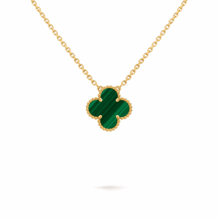 Підвіска Vintage Alhambra 1 мотив з малахітом