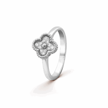 Каблучка Sweet Alhambra, з діамантами 0,08ct