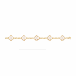 Браслет Vintage Alhambra, 5 мотивів з перламутром - Зображення 4