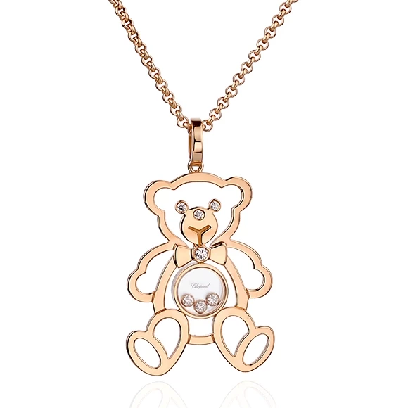 4 Підвіска HAPPY DIAMONDS BEAR з діамантами 0,18 ct - Зображення 1
