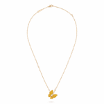 Підвіска Two Butterfly з жовтими сапфірами 0,88 ct та діамантами 0,2 ct - Зображення 2