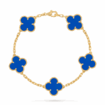 Браслет Vintage Alhambra, 5 мотивів з агатом