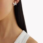 Сережки-гвоздики  Pave butterfly з діамантами 2,2 сt - Зображення 2