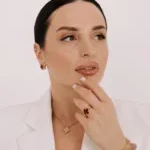 Каблучка Vintage Alhambra (двостороння) з діамантом 0,04ct та сердоліком - Зображення 3