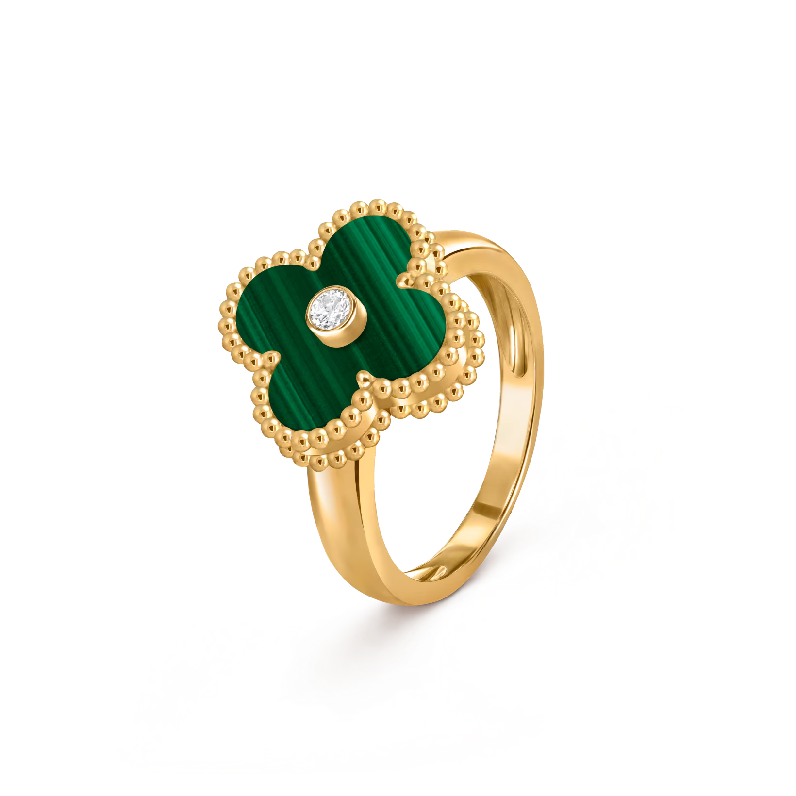 zqzaqhnisrqlhtg8fhkfsq.png.transform.vca-w820-2x Каблучка Vintage Alhambra, з діамантом 0,06ct та малахітом - Зображення 1